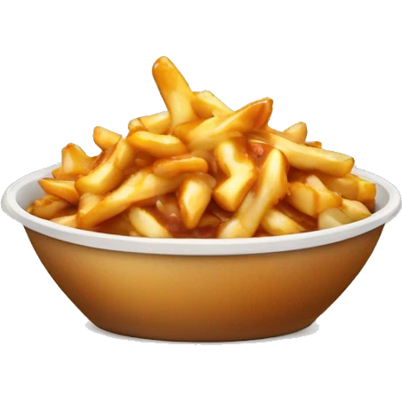 Poutine qui mange du poulet  emoji