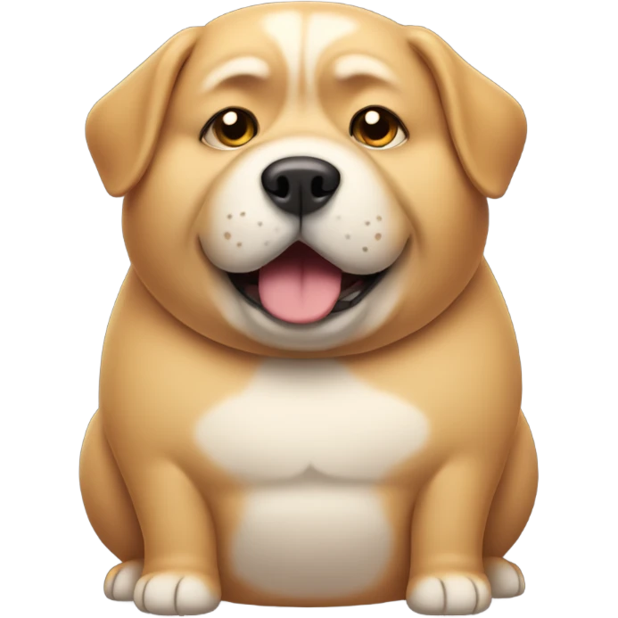 Fat dog emoji