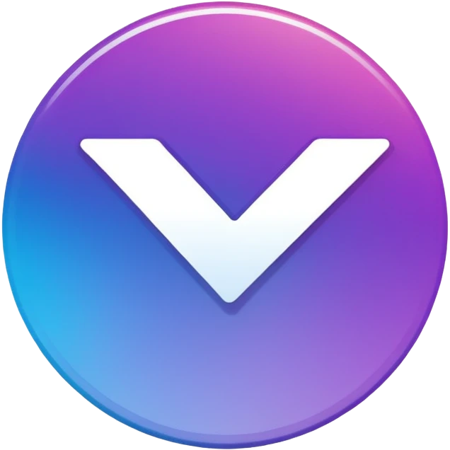 colorful style Instagram verified badge, blue gradient circle with white check mark, no text, transparent background emoji