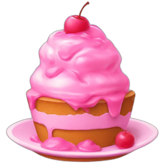 Pink dessert emoji