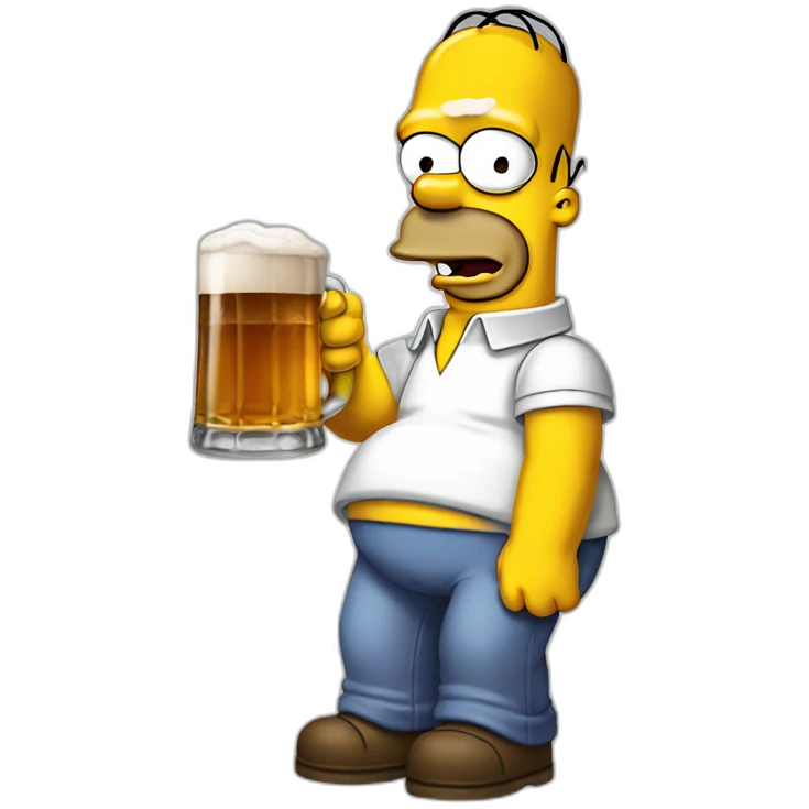 Homer simpsons biere emoji