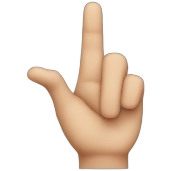 Finger-point hand emoji