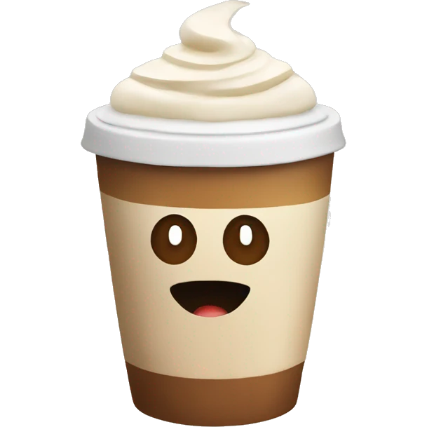 Drinking a latte emoji