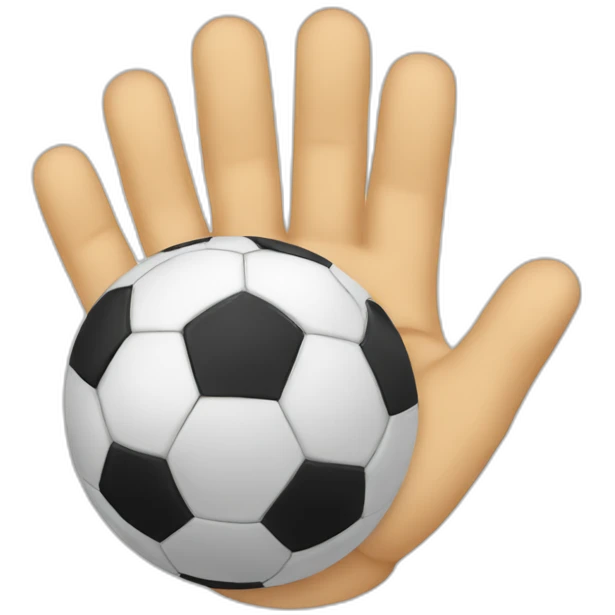 hand-soccer emoji