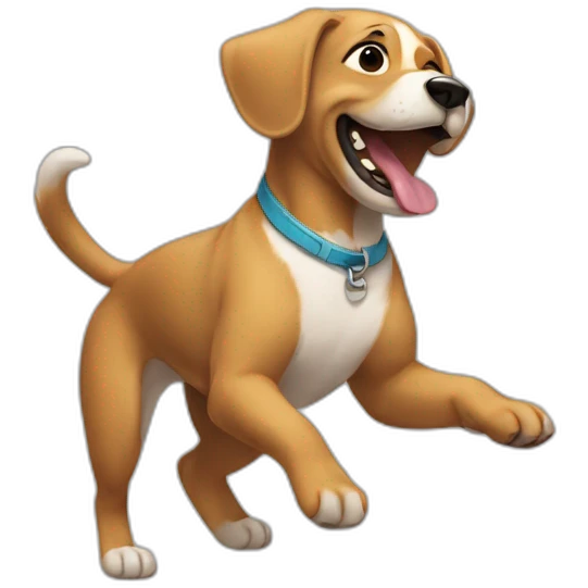 Perro bailando emoji