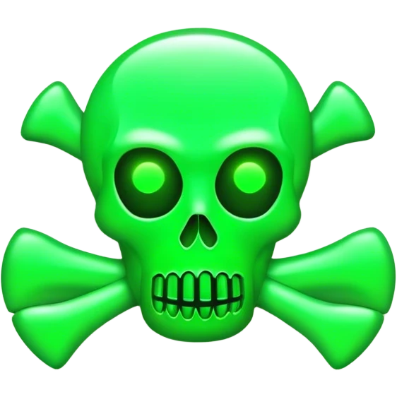 neon signboard toxic emoji