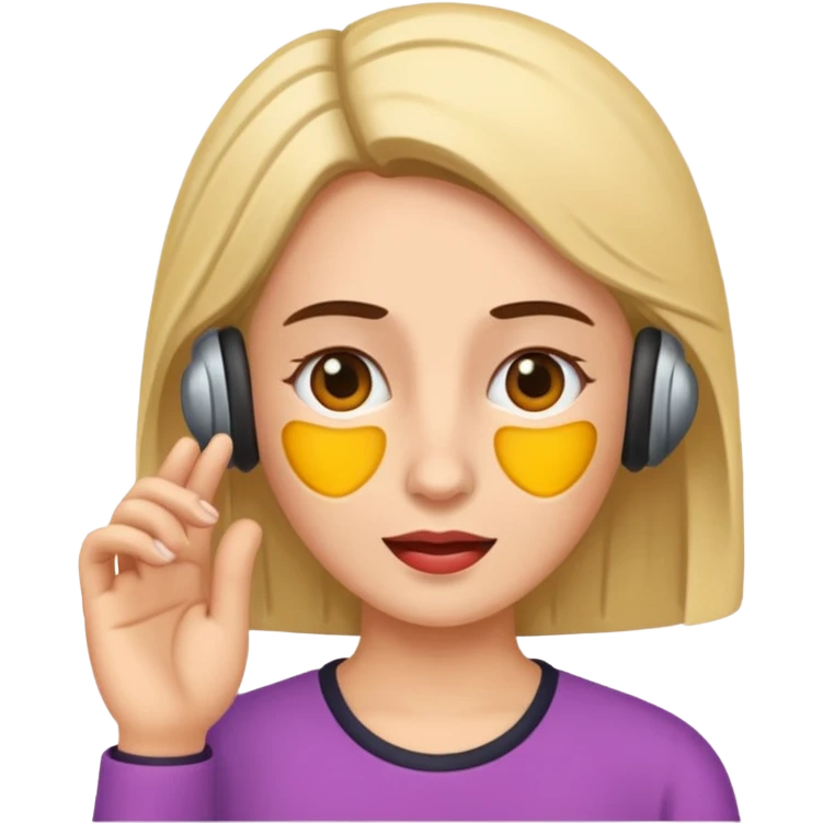 woman with hearing impairment emoji