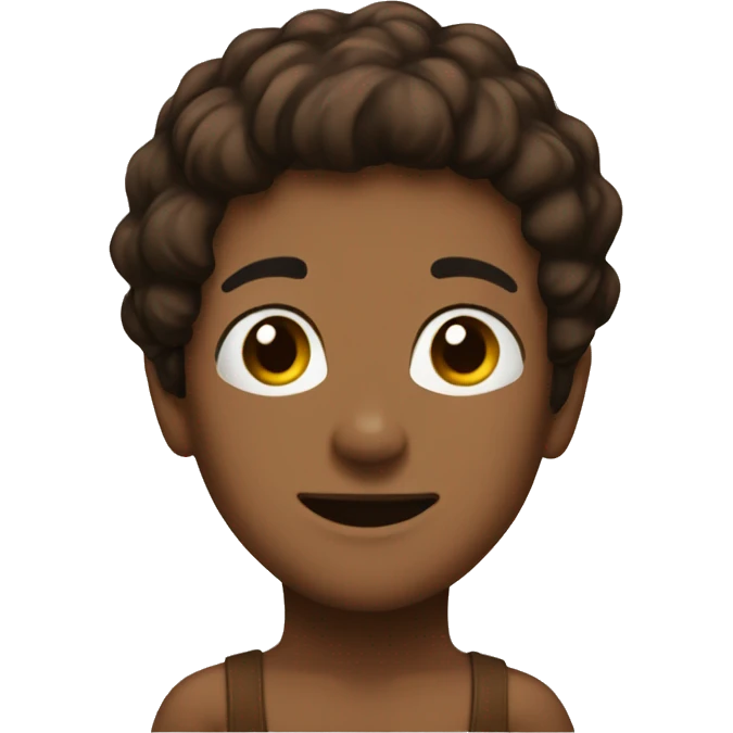 Brown high cut one piece  emoji
