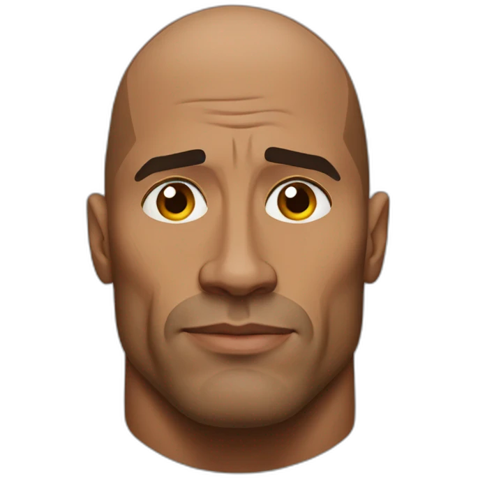 Dwayne Johnson side eye emoji