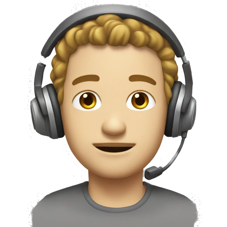 белые наушники emoji