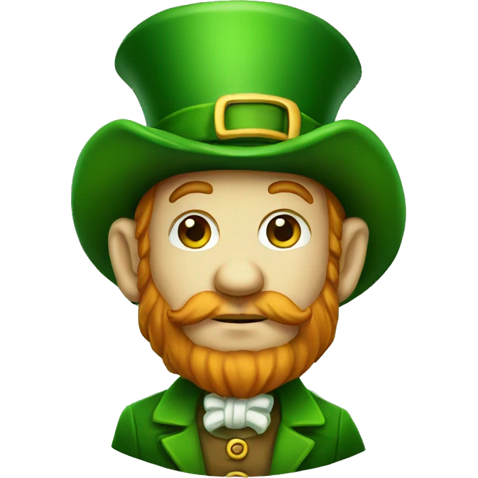 leprechaun thoughtful emoji