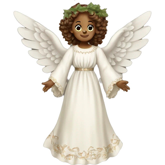 Victorian Christmas Angel emoji