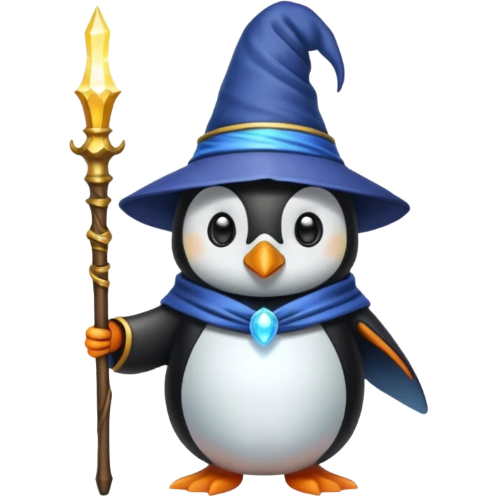 Penguin Wizard emoji