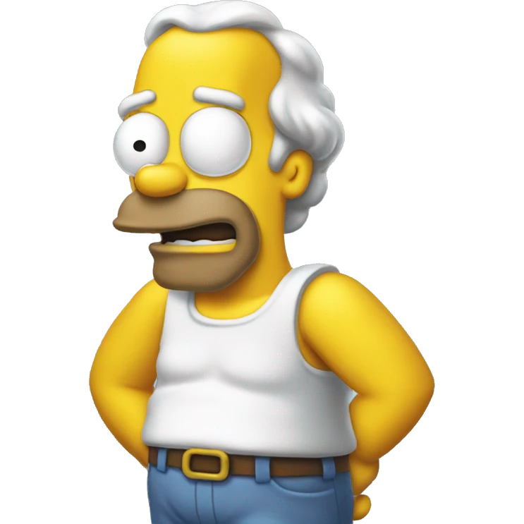 Homer qui frappe homer emoji