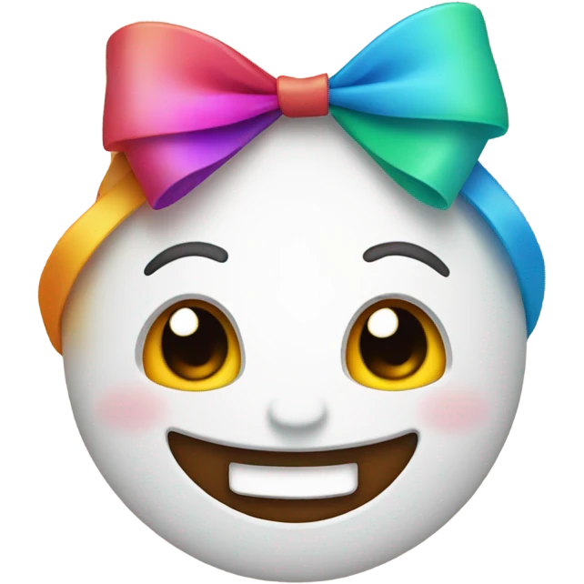 Smile emoji with bow  emoji