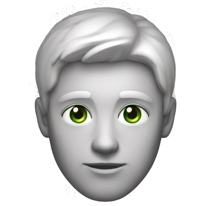 homme blanc yeux vert et cheveux noirs emoji