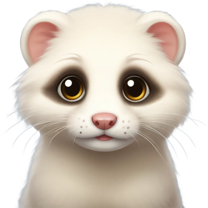 A cute fluffy ferret emoji