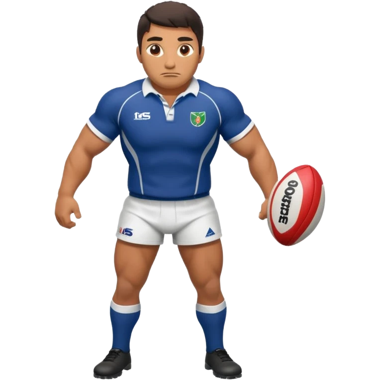 Disfraz de jugadora de rugby de cuerpo entero emoji