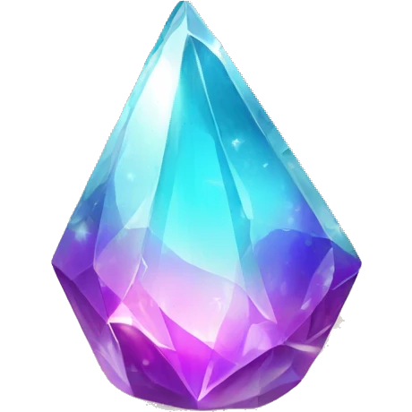 Shiny sparkly colorful crystal gem shard emoji