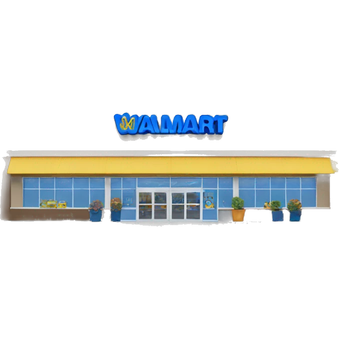 Walmart store building emoji