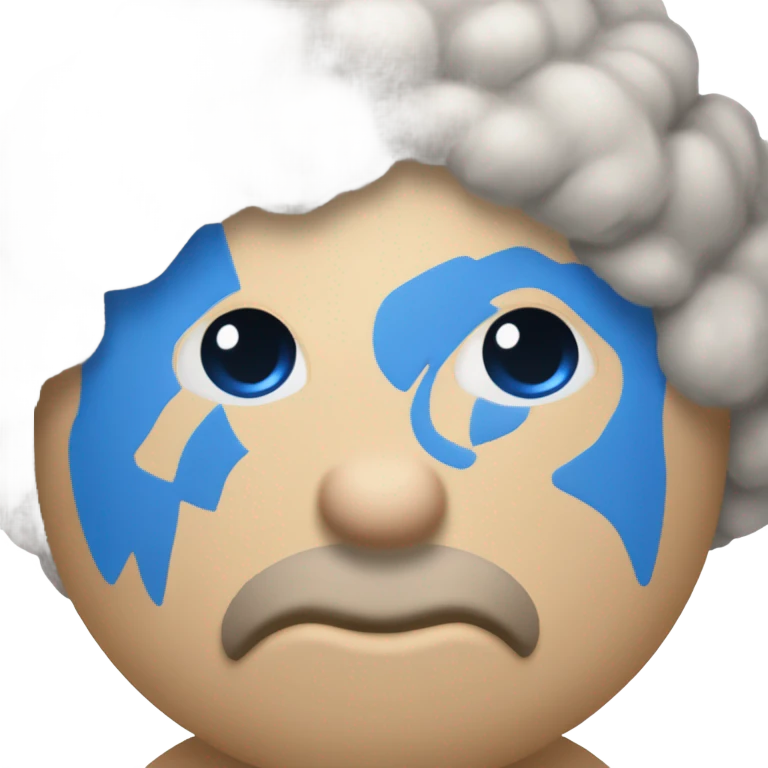 Peluche azul  emoji