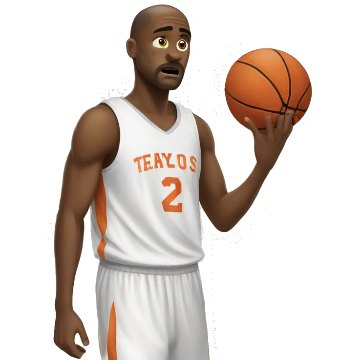 Basketball player losing emoji