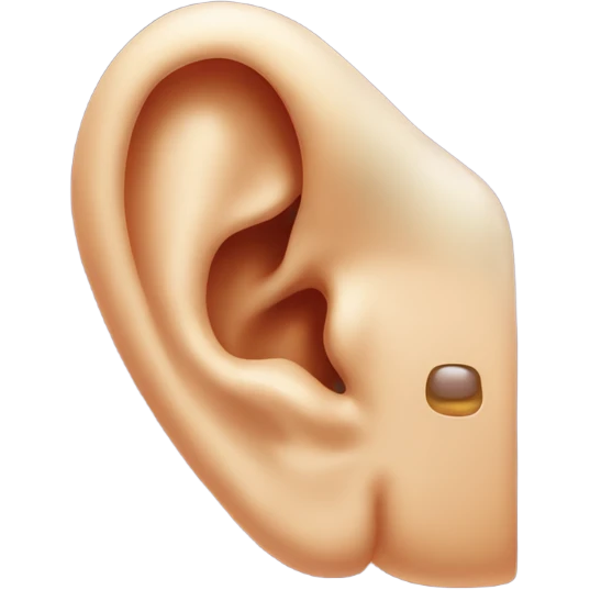 Ear with earwax emoji
