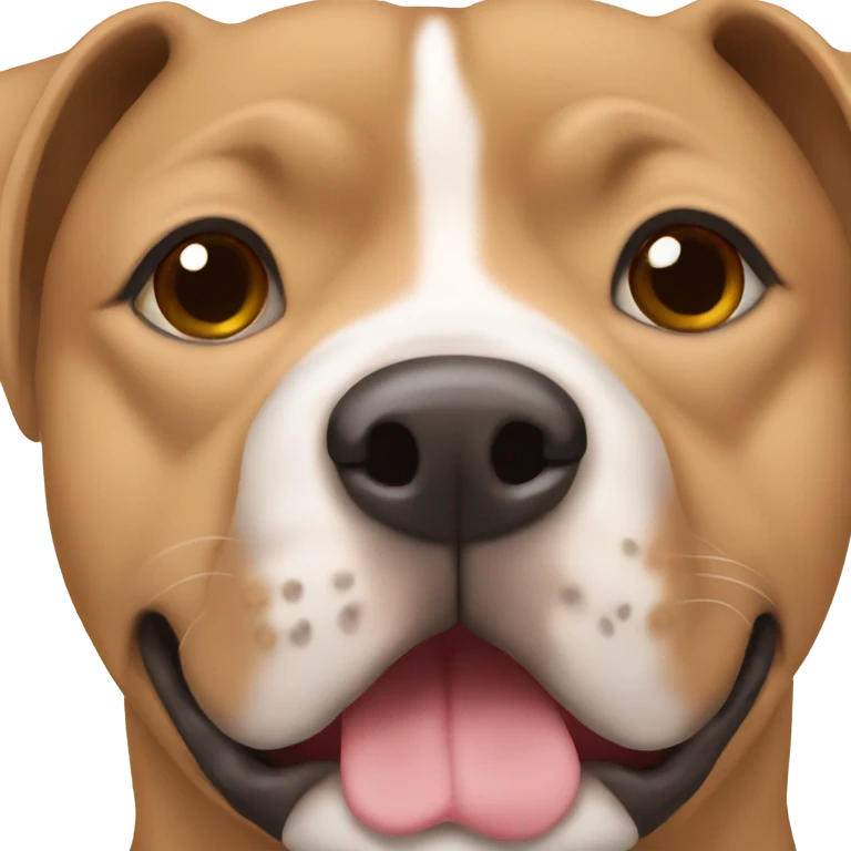 All light brown staffy emoji