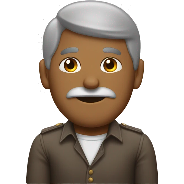 Man amostrando tres dedos emoji