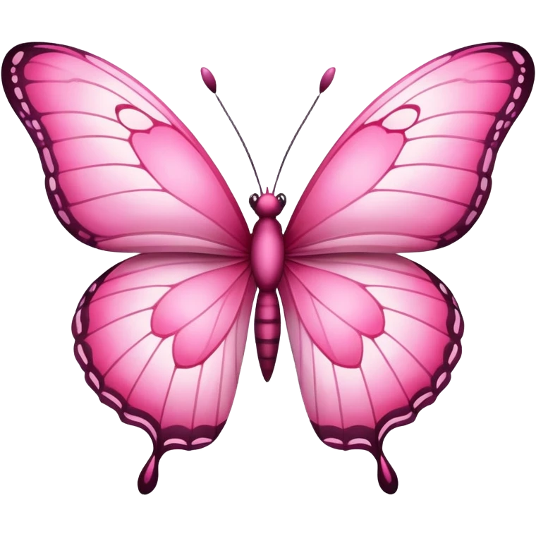 Mariposa rosa emoji