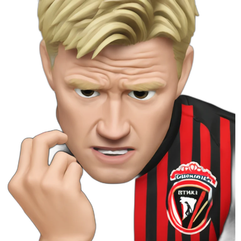 Eddie Howe biting nails emoji
