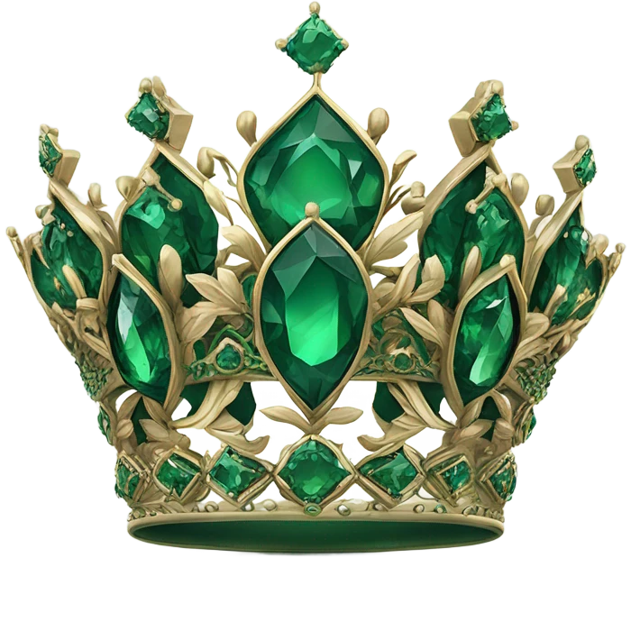 emerald king crown emoji