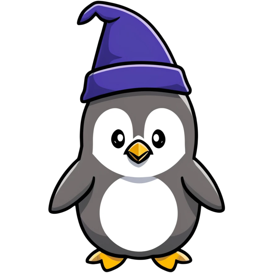 penguin wizard emoji