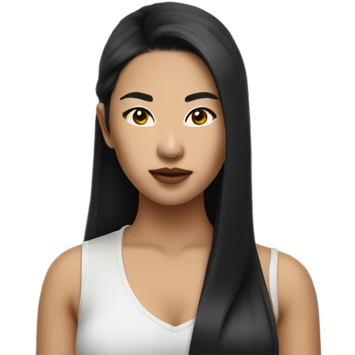 Asian baddie emoji