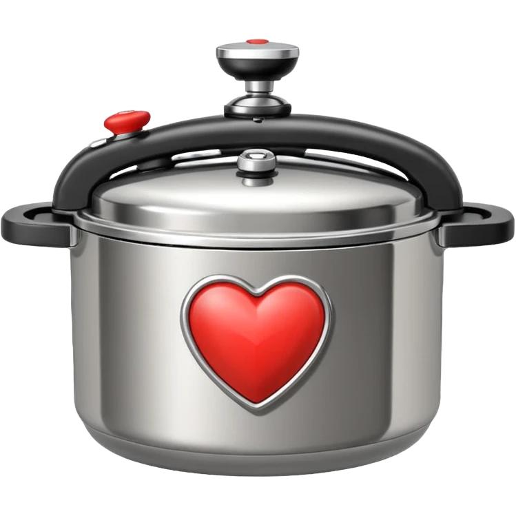 combine heart and pressure cooker emoji
