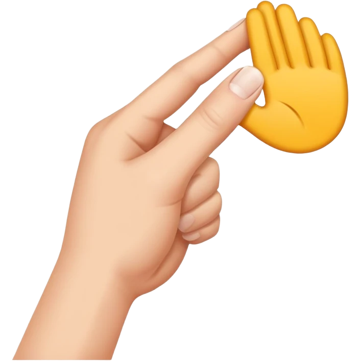 hand pulling something forward emoji