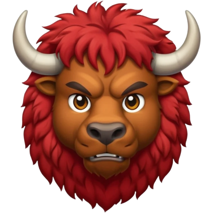 red buffalo  emoji