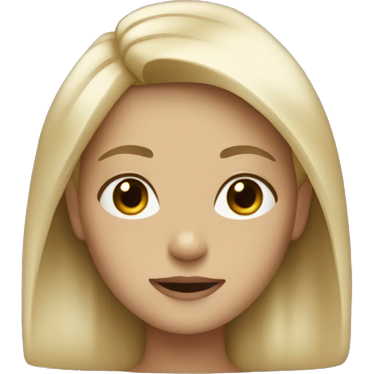 Ash blonde girl  emoji