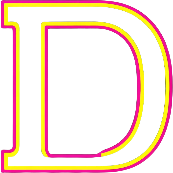 Cyrillic capital letter Б (Be) with bright neon glowing effect emoji