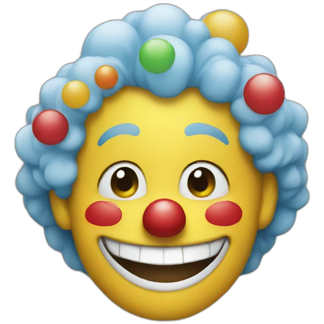 smiling clown emoji