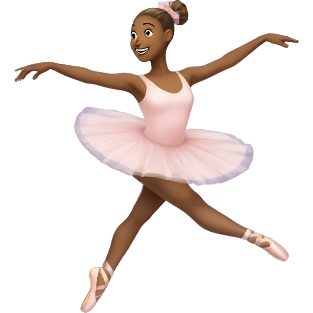 Ballerina leaping  emoji