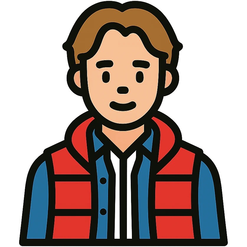 Marty McFly emoji