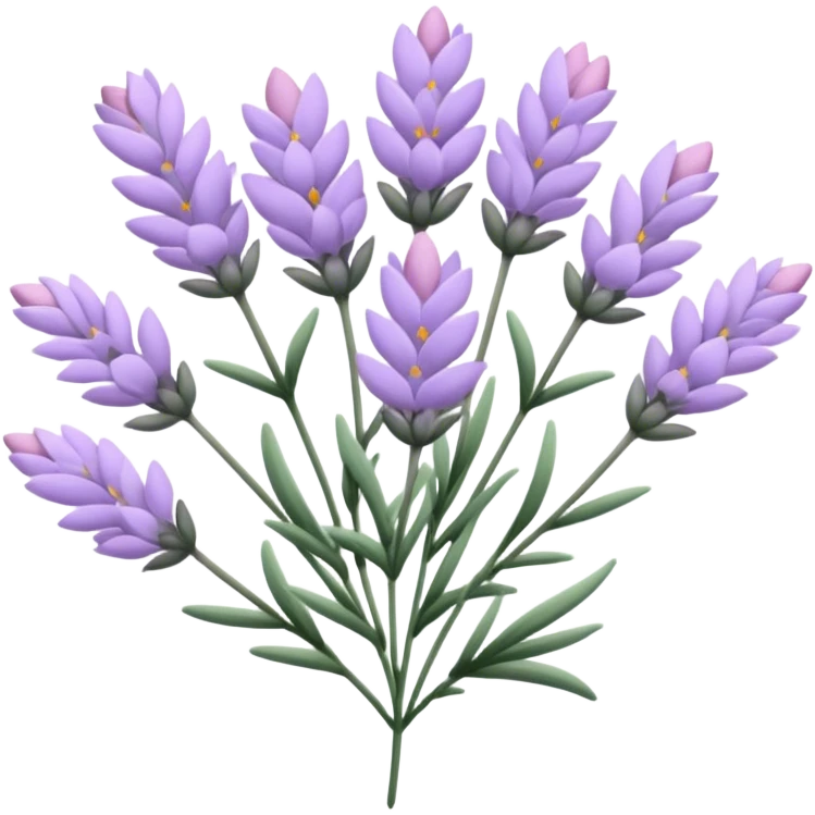 Light pink lavender flowers emoji