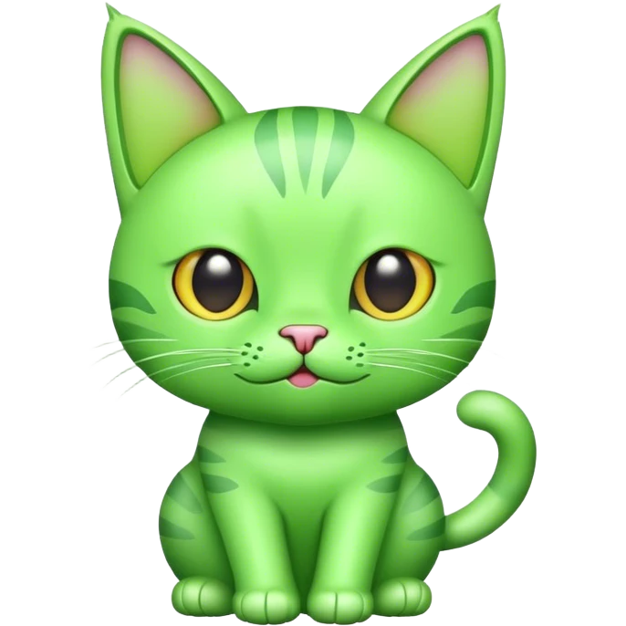 cat green emoji