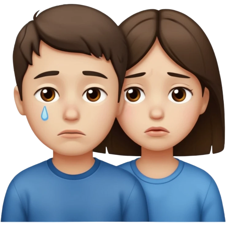 boy and girl heart break emoji