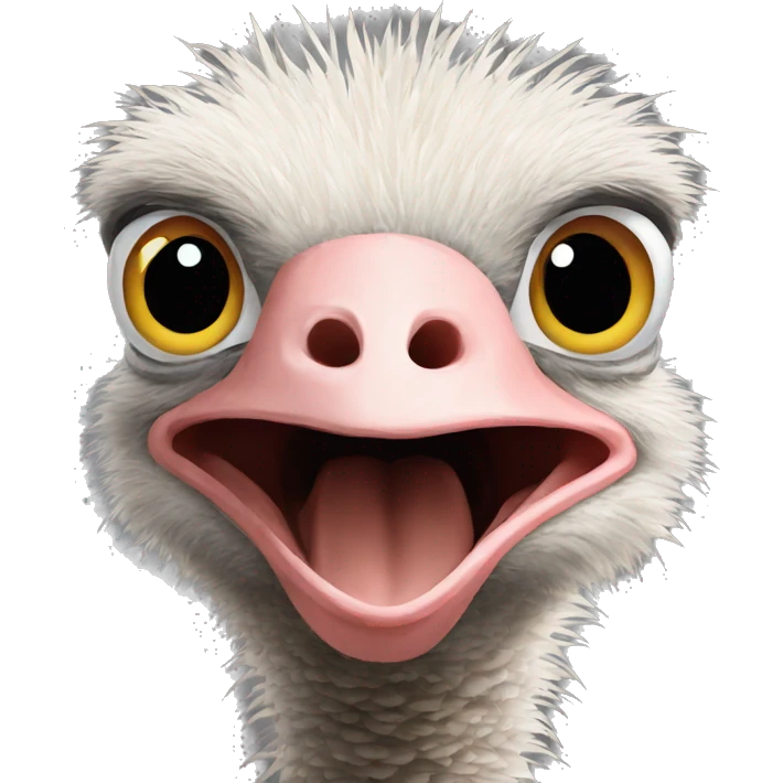 ostrich attack emoji