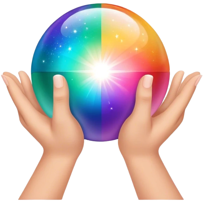  color magic ball  sparkl in your hands emoji