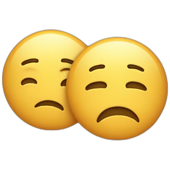 Alone happy and sad emoji