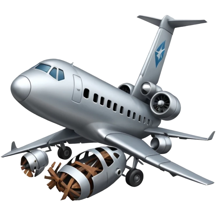 airplane wreckage emoji