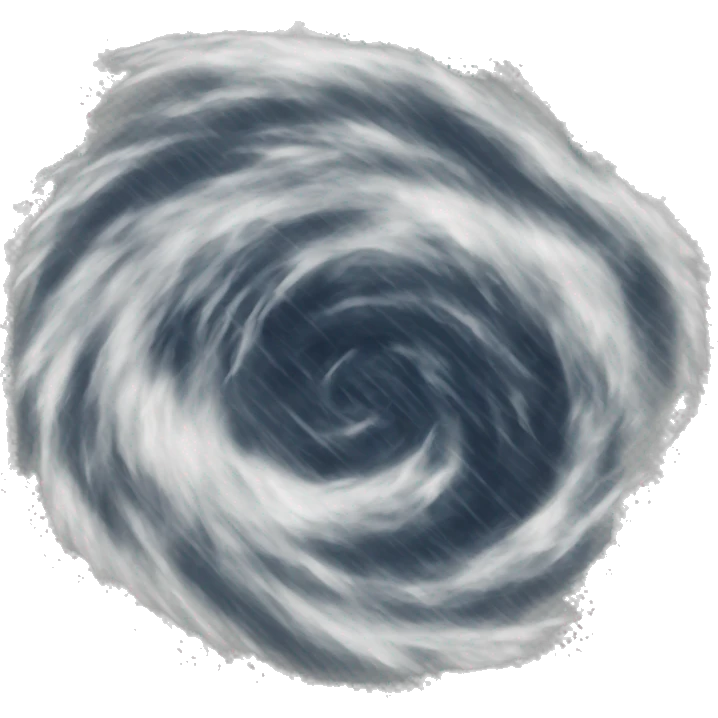 hurricane from satellite no background  emoji